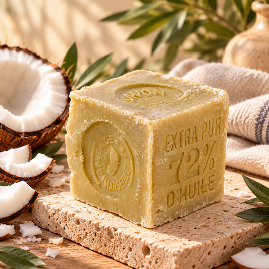 Savon de Marseille Authentique Cube 300g - Huile de Coco
