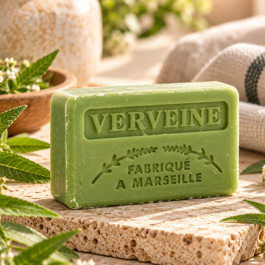 Savonnette Marseillaise au Beurre de karité Bio 125g - Verveine